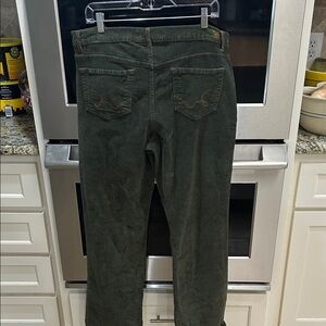 Women's Boot Cut Pants in Olive Green